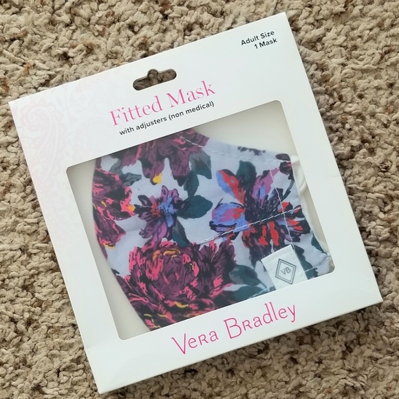 ❗Vera Bradley Face Mask Neon Blooms❗ - Picture 2 of 4